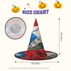 BGSHJVF Puerto Rico Wallpaper Flag Print Halloween Witch Hat Cosplay Caps Halloween Decoration Costume Accessories For Halloween Party view 3