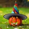 BGSHJVF Parrots On Tree Print Halloween Witch Hat Cosplay Caps Halloween Decoration Costume Accessories For Halloween Party view 3