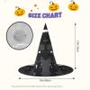 BGSHJVF Black Robot Print Halloween Witch Hat Cosplay Caps Halloween Decoration Costume Accessories For Halloween Party view 2