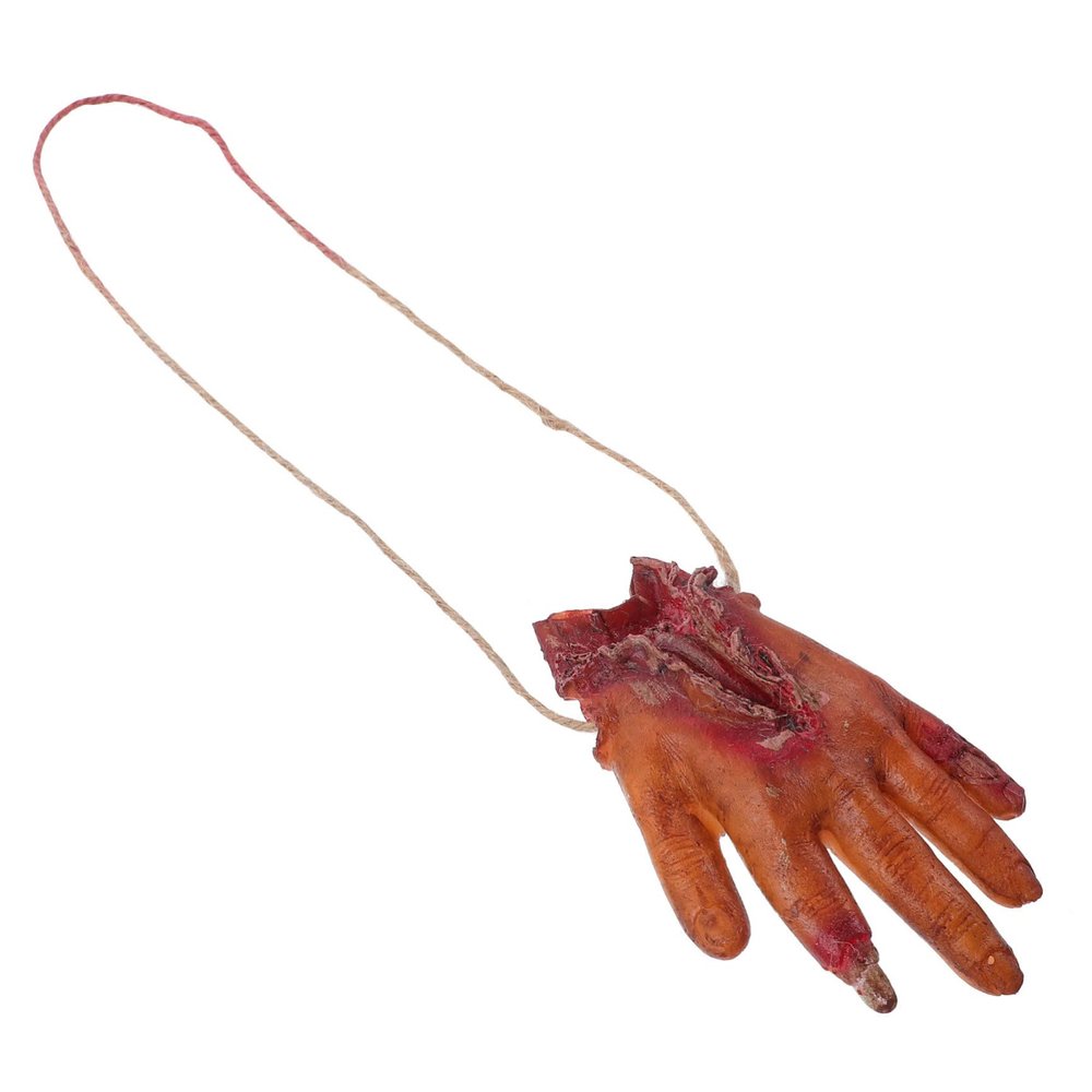 HONMEET 1pc Severed Hand Halloween Decoration Scary Fake Body Part Pendant for Pranks for and Pub Decor Create Memorable Halloween for Scaring
