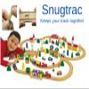 Sure Trac Wooden Train Track Fasteners for Wooden Railroad Set | Holds Wood Tracks Together | Set Accessories | Train Table Toddler Train Set Track Supports | for Wood Train Table |40ct view 2