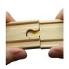 Sure Trac Wooden Train Track Fasteners for Wooden Railroad Set | Holds Wood Tracks Together | Set Accessories | Train Table Toddler Train Set Track Supports | for Wood Train Table |40ct view 3