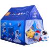 Naibrxh Space Rocket Ship Kids Tent with Mat for Boys & Girls Aged 3+ Toddler for Indoor Outdoor Playhouse Tent Set Sizes 4746.838.1In,Washable view 1