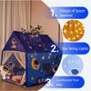 Naibrxh Space Rocket Ship Kids Tent with Mat for Boys & Girls Aged 3+ Toddler for Indoor Outdoor Playhouse Tent Set Sizes 4746.838.1In,Washable view 2
