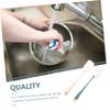 2pcs Bottle Brush Stand Long Handle Brush for Cleaning Cups Bottles Plastic Sponge Material Easy Storage view 3