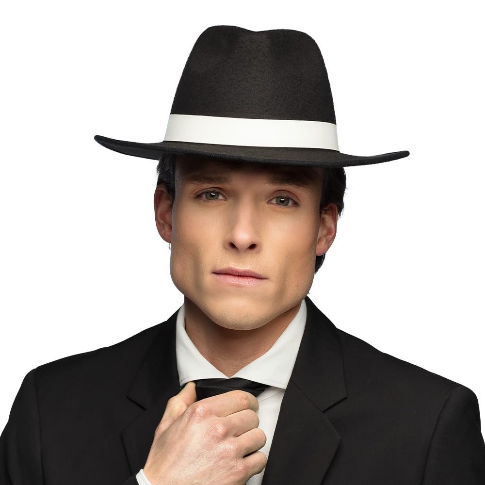 Boland 33010 - Gangster Hat for Adults, Festival, Carnival, Fancy Dress, Theme Party