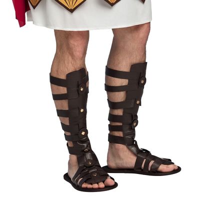 Boland 81987 Roman Sandals, Size M/L, Shoes for Fancy Dress Costumes, Accessories, Accessories for Carnival or Theme Party