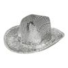 Boland - Cowboy Hat, Headwear, Accessory for Western Costumes, Accessories for Festival, Carnival or Theme Party, Silver view 2
