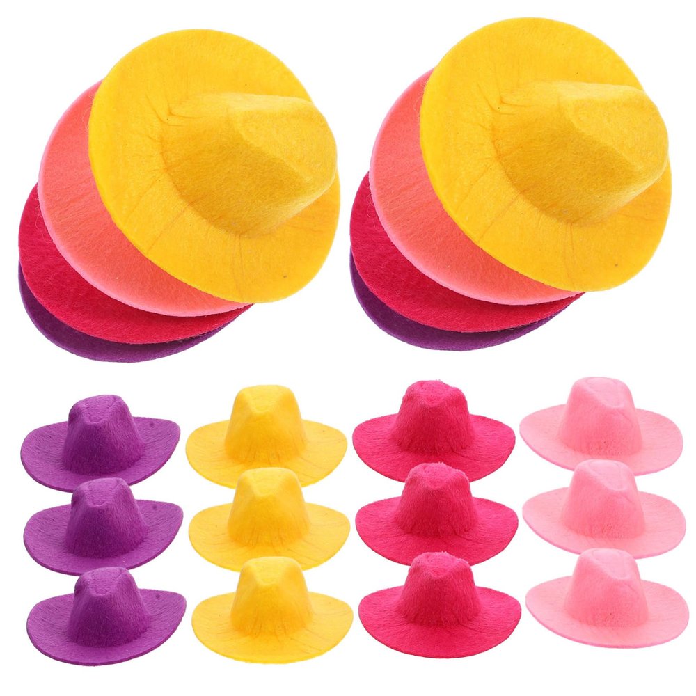 Abaodam 20pcs Hat for Dolls Cute Replaceable Miniature Hats Dollhouse Decoration for Boys and Girls Parties and Crafts
