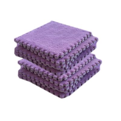 10pcs/lot Room Carpet Splicing Mat Children's Bedside Small Blankets Stain Living Room Floor Mat 30x30cm