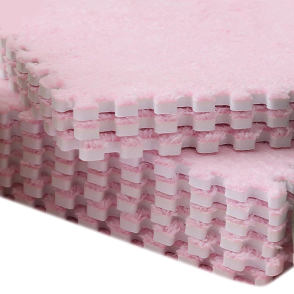 10pcs/lot Room Carpet Splicing Mat Children's Bedside Small Blankets Stain Living Room Floor Mat 30x30cm