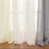 Japanese Simple Plain Linen Kids Baby Room Home Decoration 54 Width Sheer Curtains Voile Gauze Panel for Living Room Bedroom view 4