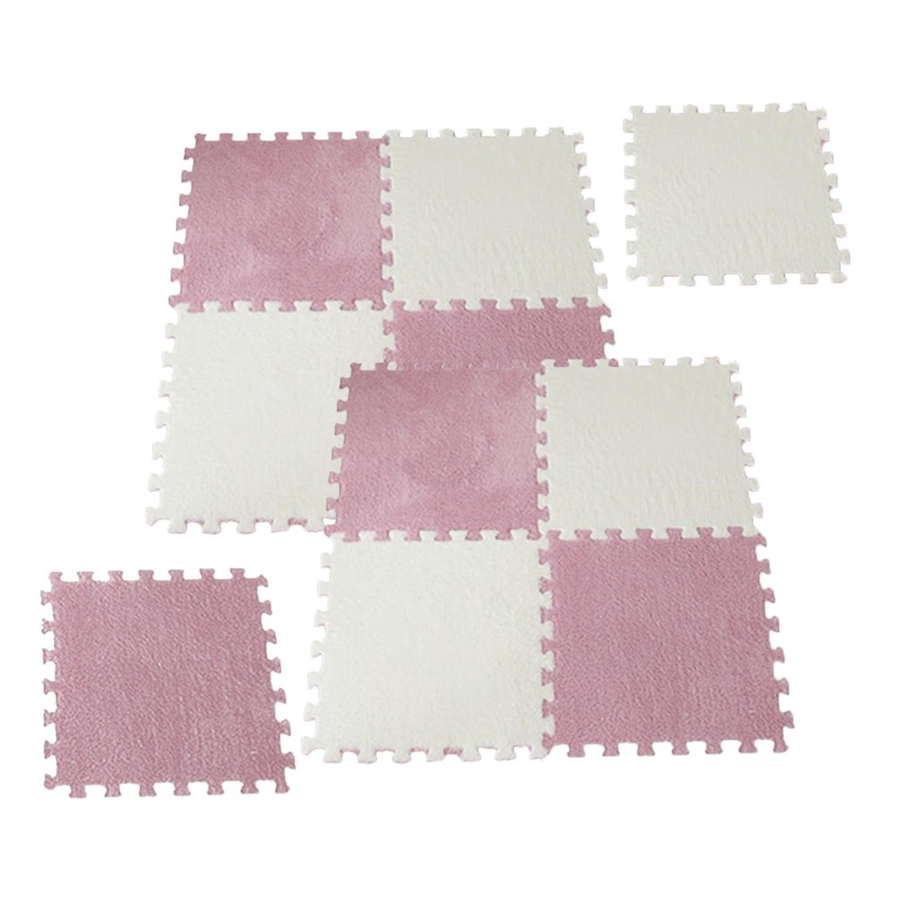 10pcs/lot Room Carpet Splicing Mat Children's Bedside Small Blankets Stain Living Room Floor Mat 30x30cm