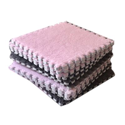 10pcs/lot Room Carpet Splicing Mat Children's Bedside Small Blankets Stain Living Room Floor Mat 30x30cm