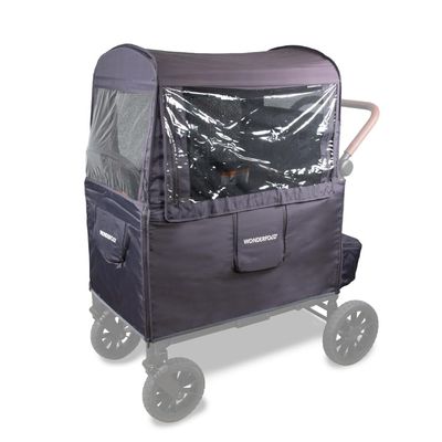 WONDERFOLD Weather Cover for W2 Elite/Luxe Collapsible Wagon Stroller - Versatile Rain Cover for Stroller Wagon with Advanced Waterproof & Simple Install
