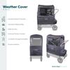 WONDERFOLD Weather Cover for W2 Elite/Luxe Collapsible Wagon Stroller - Versatile Rain Cover for Stroller Wagon with Advanced Waterproof & Simple Install view 3