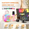 Mini Karaoke Machine for Kids Adults: Portable Karaoke Machine with 2 Wireless Mics for Home Party - Singing Karaoke Speaker Toy Gift for Girls Boys Ages 4 5 6 7 8 9 10 11 12+ Years Old Birthday view 3