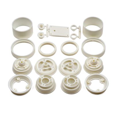 Team Associated RC10 Wheels front and rear white ASC6643