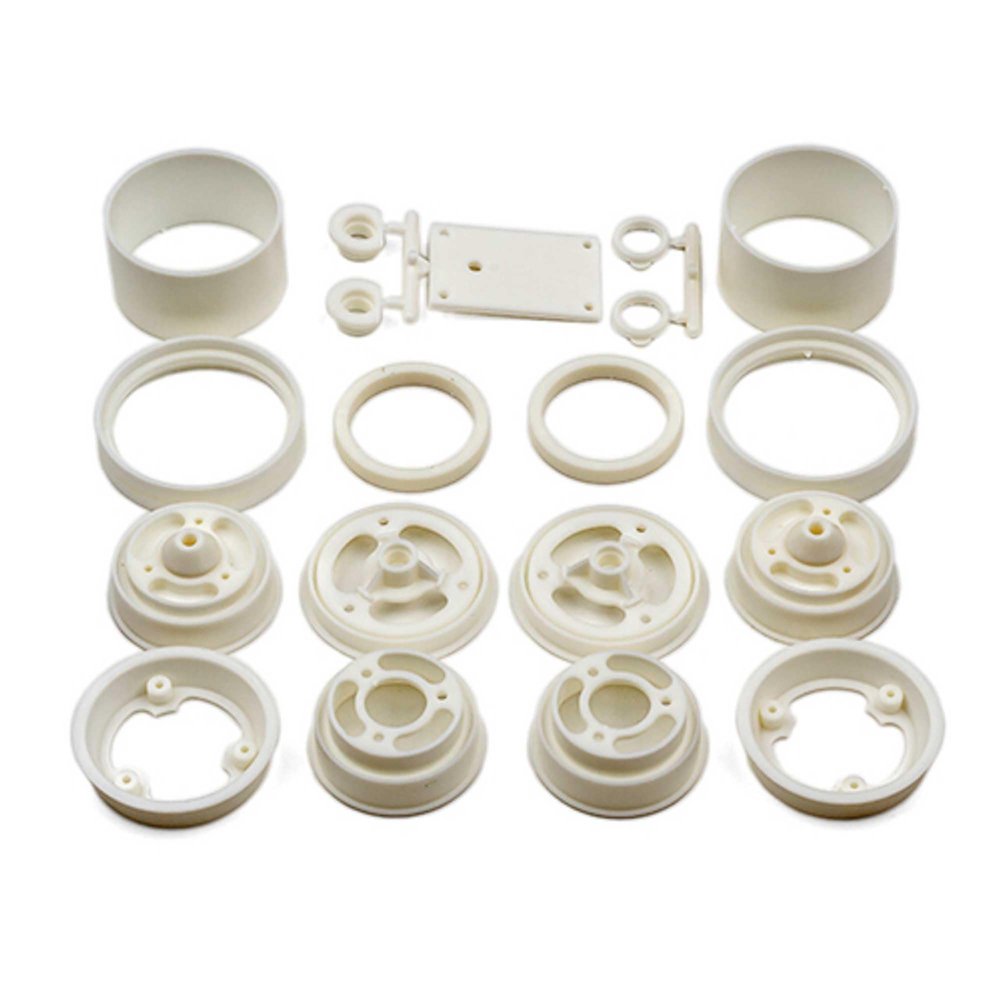 Team Associated RC10 Wheels front and rear white ASC6643