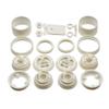 Team Associated RC10 Wheels front and rear white ASC6643 view 1