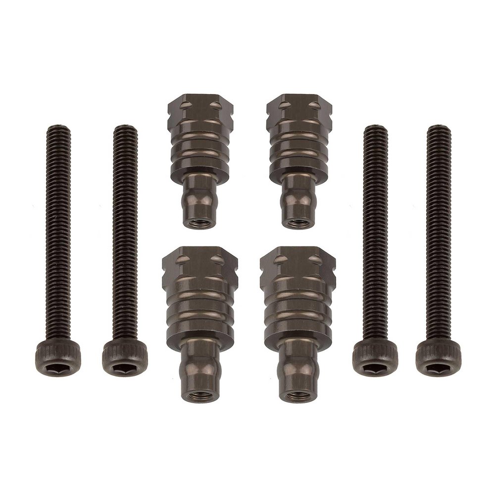 Team Associated RC8B4 FT Shock Bushings, 14mm & 17mm, Aluminum, ASC81591