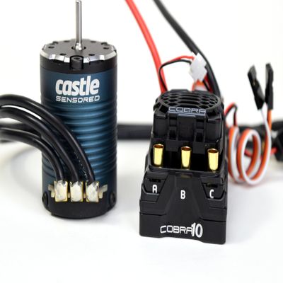 Castle Creations 010-0174-06 Cobra 10, 6S MAX, 25.2V MAX, 8A Peak BEC W/1406-2280KV SENSORED Motor