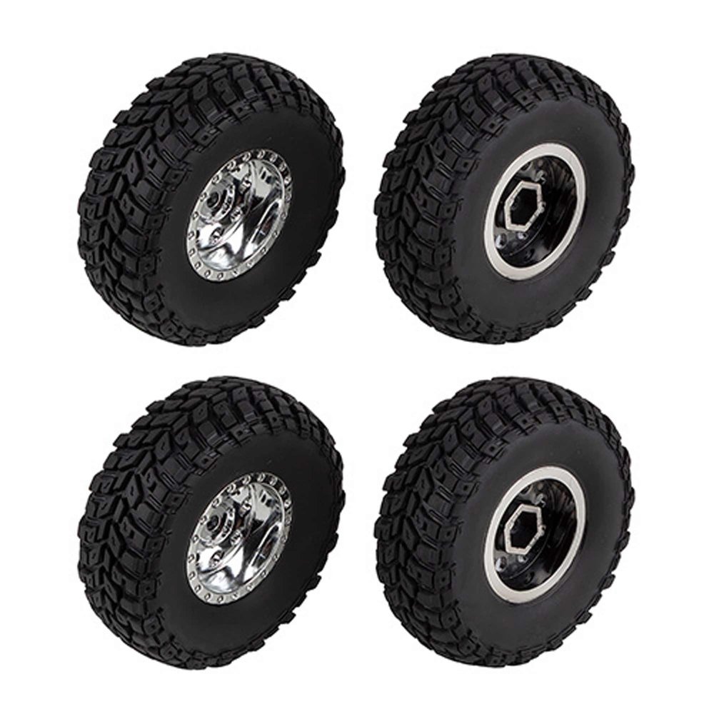 Team Associated Enduro12, Wheels and Tires, Chrome, ASC41137