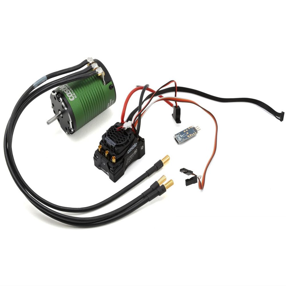 Castle Creations 010-0174-08 Cobra 10 6S MAX, 25.2V MAX, 8A Peak BEC W/1406-3800KV SENSORED Motor