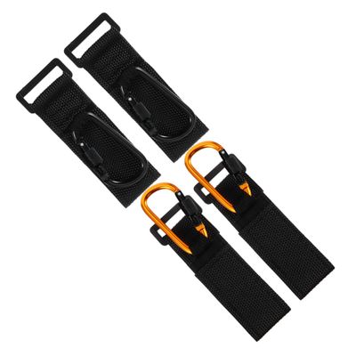 WATIIFUFU 4pcs Stroller Accessory Clip Stroller Hooks for Shopping Cart Lightweight Nonslip Hooks Straps for Bag Diaper Bag