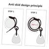 WATIIFUFU 4pcs Stroller Accessory Clip Stroller Hooks for Shopping Cart Lightweight Nonslip Hooks Straps for Bag Diaper Bag view 4