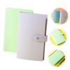Alasum 2pcs Collection Book Portable Banknote Holder for Paper Notes Money Protection Album Sleeves for Commemorative Notes and Coin Storage Green Purple view 2