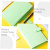 Alasum 2pcs Collection Book Portable Banknote Holder for Paper Notes Money Protection Album Sleeves for Commemorative Notes and Coin Storage Green Purple view 3