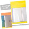 Alasum 2pcs Collection Book Portable Banknote Holder for Paper Notes Money Protection Album Sleeves for Commemorative Notes and Coin Storage Green Purple view 4