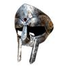 vkexport MF Doom European Sterling Silver Gladiator Mad-Villain Mask, Hand Forged Silver Party Mask 18G Steel Face Armor Medieval Halloween Party Props Helmet Gift view 1