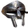 vkexport MF Doom European Sterling Silver Gladiator Mad-Villain Mask, Hand Forged Silver Party Mask 18G Steel Face Armor Medieval Halloween Party Props Helmet Gift view 4