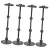 BCOATH 4pcs Action Figure Display Stand Model Support Rack for Dolls Toys Collectibles Easy to Assemble Display Holder Base Gray view 1