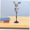 BCOATH 4pcs Action Figure Display Stand Model Support Rack for Dolls Toys Collectibles Easy to Assemble Display Holder Base Gray view 4