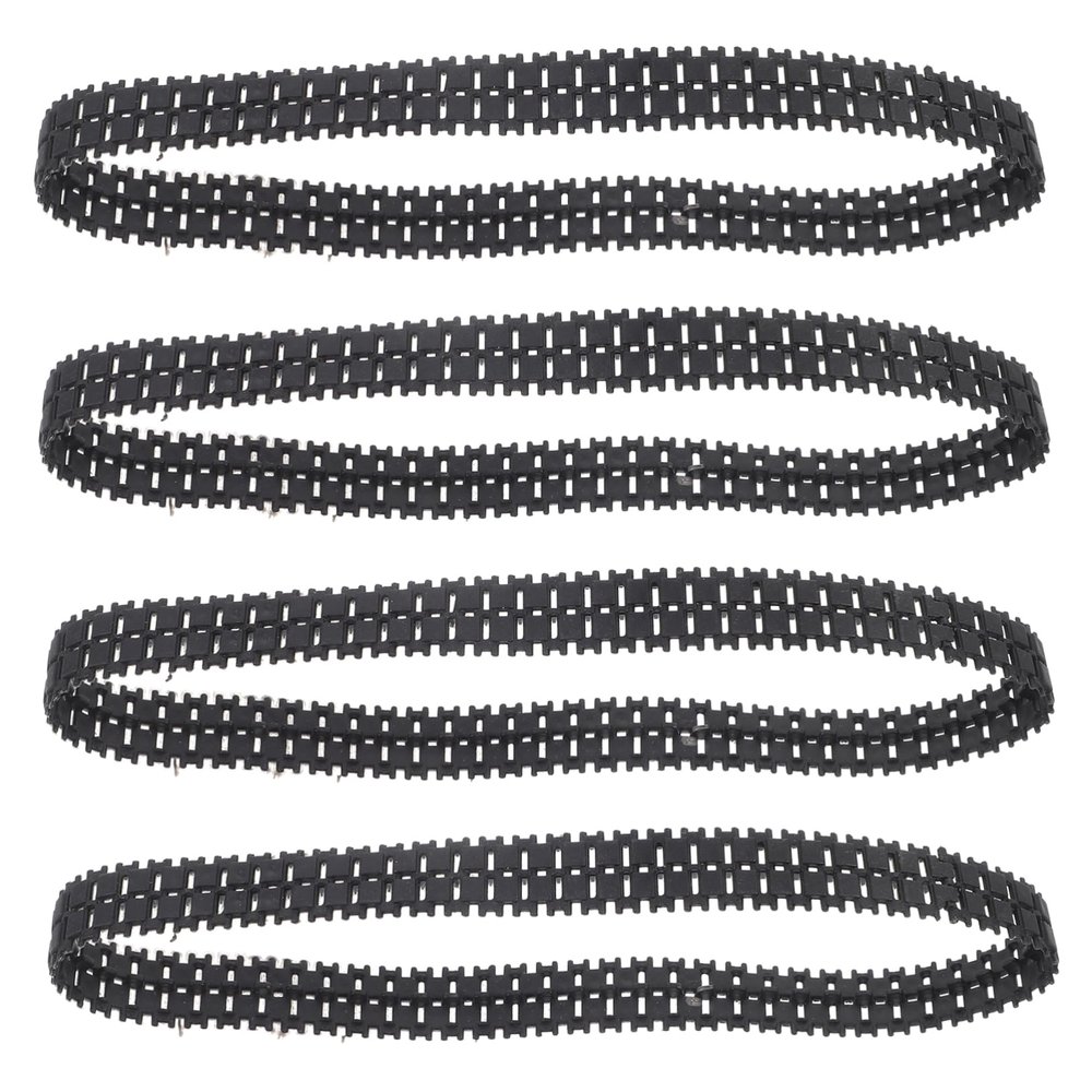 PHENOFICE Rubber Tank Tracks Replacement 4pcs DIY Tank Treads DIY Tank Track Replacement for Robot Track