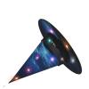 Zhuanyun Blue Galaxy Star Moon Mountain print Pointed Hat Halloween Witch Hat Witch Witch Cosplay Accessories view 2