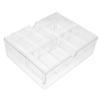CAXUSD Clear Acrylic Poker Chip Tray Lid Transparent Poker Chips Organizer for Easy Access and Storage Compact Design for Home and Game view 1