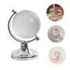 KONTONTY 2pcs Transparent Crystal Globe Table Decor Adorable Desktop World Map Handicraft for Festivals Smooth Display for Photos and view 2
