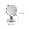 KONTONTY 2pcs Transparent Crystal Globe Table Decor Adorable Desktop World Map Handicraft for Festivals Smooth Display for Photos and view 3