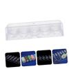 FAVOMOTO Transparent Acrylic Game Chip Organizer Capacity Chip Storage Box with Classified Compartments for Poker and Mahjong Eco-Friendly Design view 3