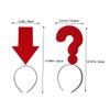 Abaodam 4pcs Funny Symbol Headbands Novelty Arrow Hair for Christmas Halloween Birthday Parties Comfortable Lightweight Party Accessories view 2