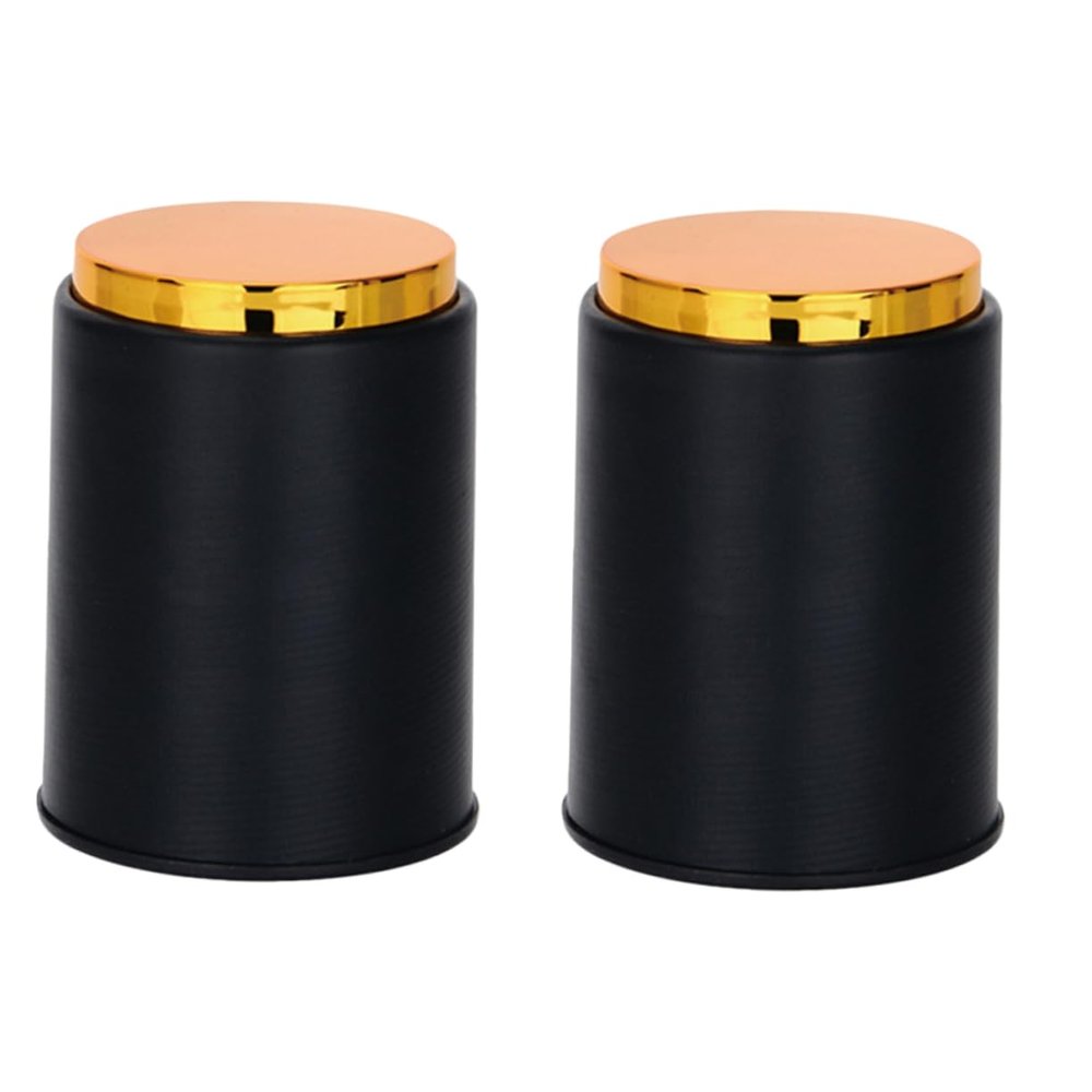 Abaodam 2pcs Black Pu Dice Cup Cylindrical Funny Game Tool for Ktv Parties -Cheating Design Sturdy Plastic Dice Box for Entertainment and Group Games