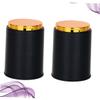 Abaodam 2pcs Black Pu Dice Cup Cylindrical Funny Game Tool for Ktv Parties -Cheating Design Sturdy Plastic Dice Box for Entertainment and Group Games view 2