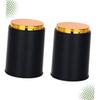 Abaodam 2pcs Black Pu Dice Cup Cylindrical Funny Game Tool for Ktv Parties -Cheating Design Sturdy Plastic Dice Box for Entertainment and Group Games view 3