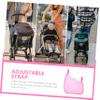 Abaodam 2pcs Diaper Pouch Stroller Bag Mesh Sling Bag Side Sling Stroller Storage Hanging Organizer view 2