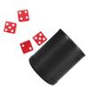 VICASKY Pu Leather Dice Cup with Silent Design for Games Dice Box with Transparent Red for Home Parties and Ktv Bar Entertainment view 1