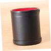 VICASKY Pu Leather Dice Cup with Silent Design for Games Dice Box with Transparent Red for Home Parties and Ktv Bar Entertainment view 3